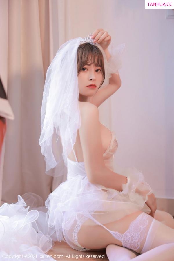 奈沐子  欧派模特奈沐子 唯美动人白色婚纱第27张图片